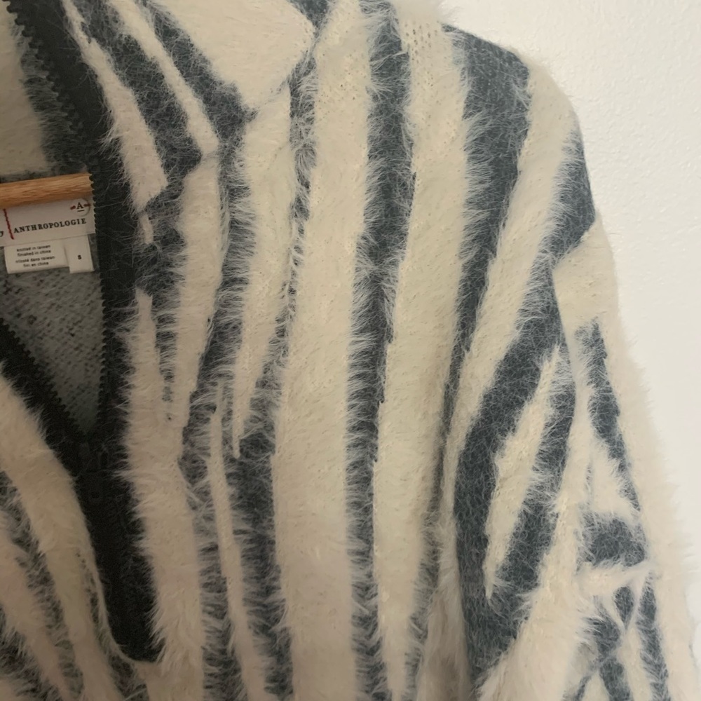 NWT soft anthro eyelash sweater half zip pullover - Picture 5 of 7